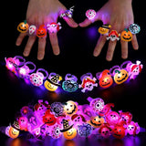 🎁 Hot Sale Promotion 49% OFF 🔥 Halloween 50Pcs LED glowing ring (Free Shipping)