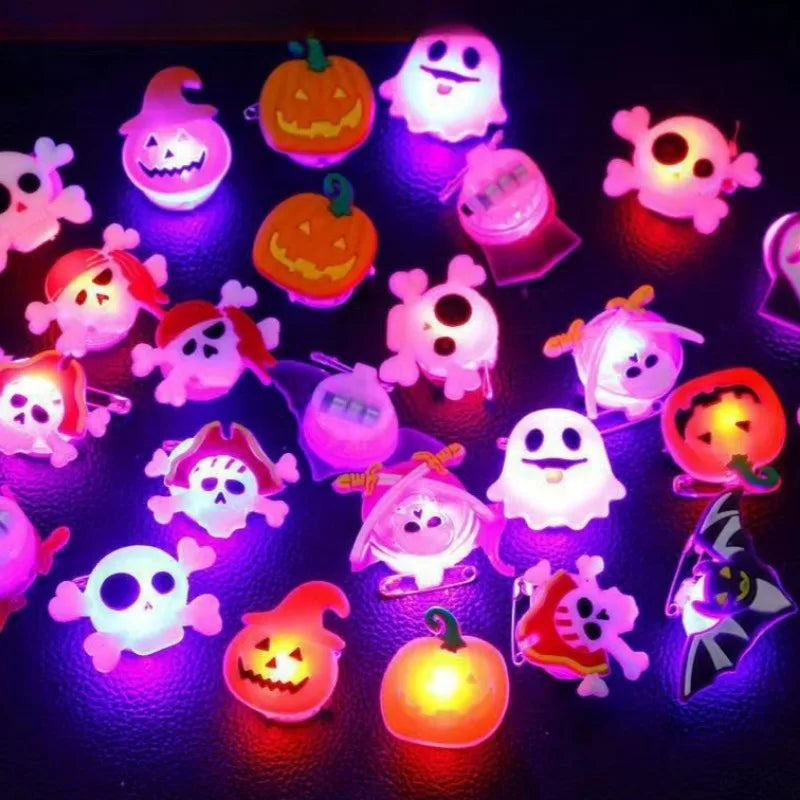🎁 Hot Sale Promotion 49% OFF 🔥 Halloween 50Pcs LED glowing ring (Free Shipping)