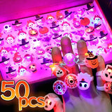🎁 Hot Sale Promotion 49% OFF 🔥 Halloween 50Pcs LED glowing ring (Free Shipping)