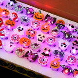 🎁 Hot Sale Promotion 49% OFF 🔥 Halloween 50Pcs LED glowing ring (Free Shipping)