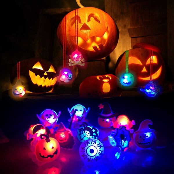 🎁 Hot Sale Promotion 49% OFF 🔥 Halloween 50Pcs LED glowing ring (Free Shipping)